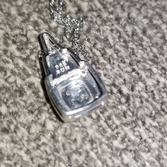 SUN Solid 925 SS with White Gold Overlay Genuine Diamonds - Picture 10 of 16